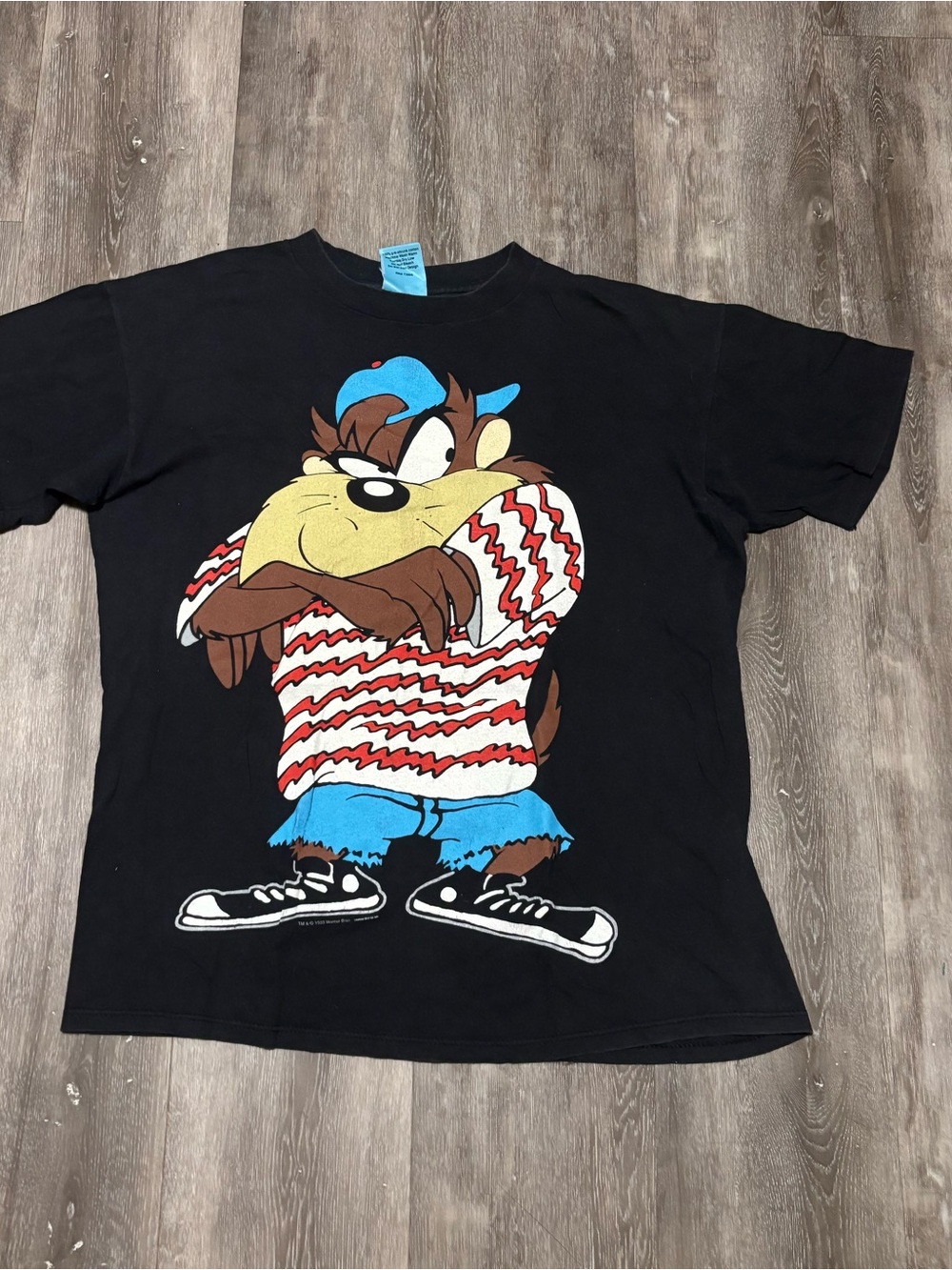 Vintage Taz T shirt BIG FACE 1993 90s Looney Tunes Mens Large